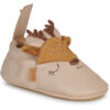 Einfache Kinderhausschuhe für Mädchen Peasy  MY BLUBLU BICHE Beige Easy Peasy 3608927548758