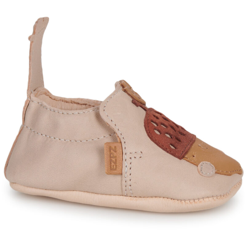Easy Peasy MY BLUMOO NUTS Beige Girls' Slippers - 5