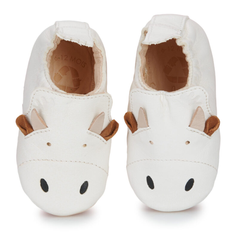Easy Peasy MY BLUMOO VACHE Bianco Pantofole Bambina - 2