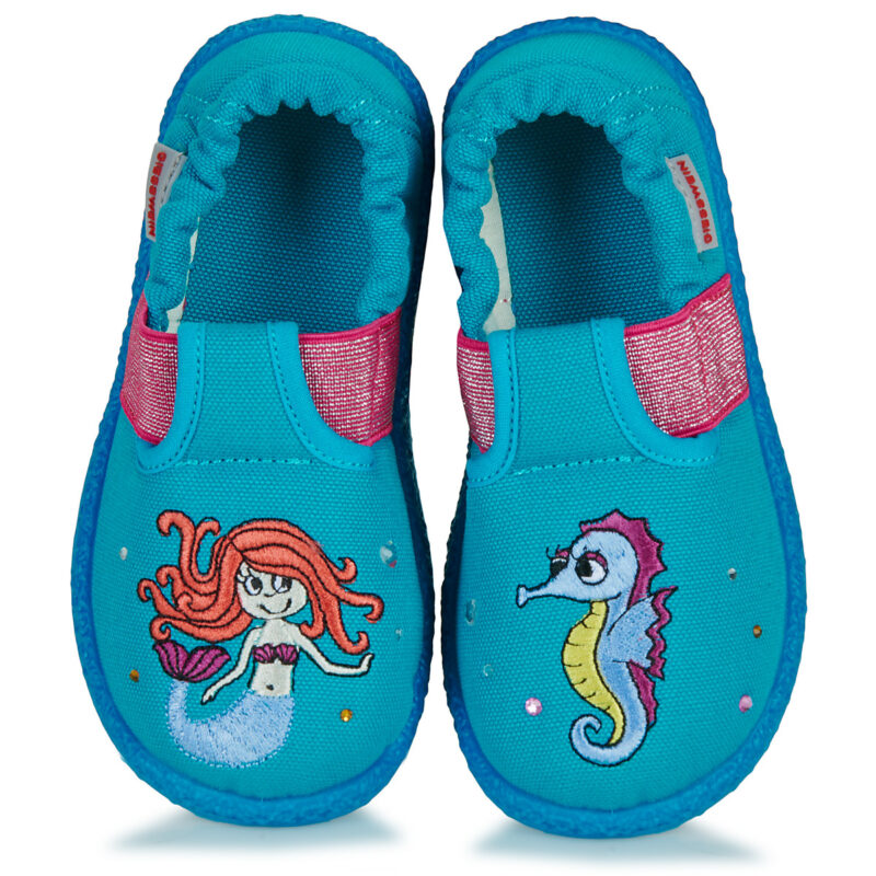 Giesswein AISLINGEN Blu Pantofole Bambina - 6