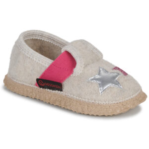 Pantofole bambini ragazza Giesswein  TRABENING  Beige Giesswein 9009553810426