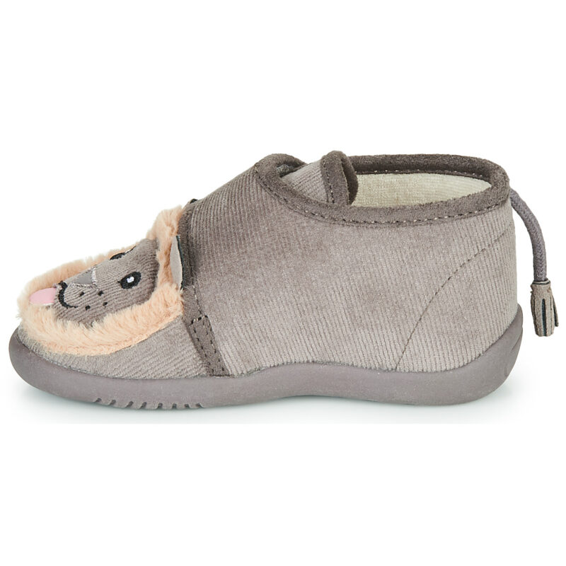 Little Mary LIONVELCRO Grigio Pantofole Bambina - 4