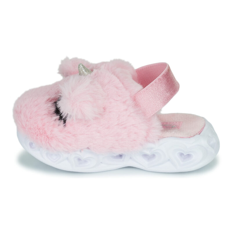 Skechers  HEART LIGHTS SANDALS  Rosa Pantofole Bambina - 4