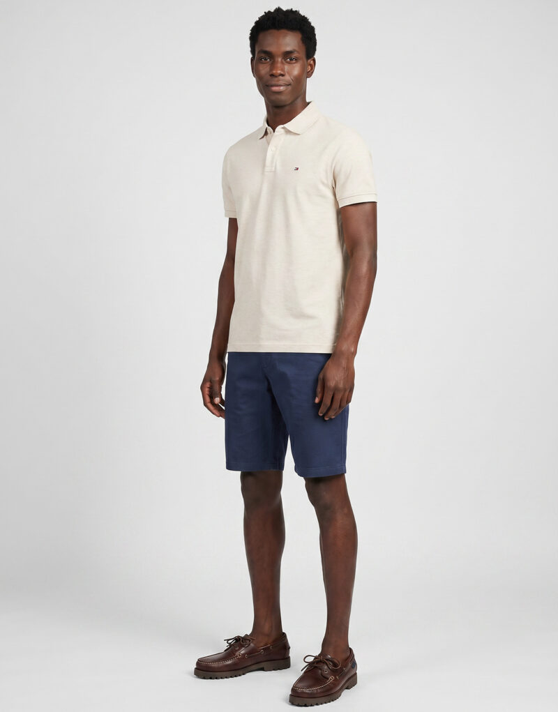 Polo Tommy Hilfiger LIQUID COTTON REG SEASONAL POLO Beige - Polo Uomo - 3