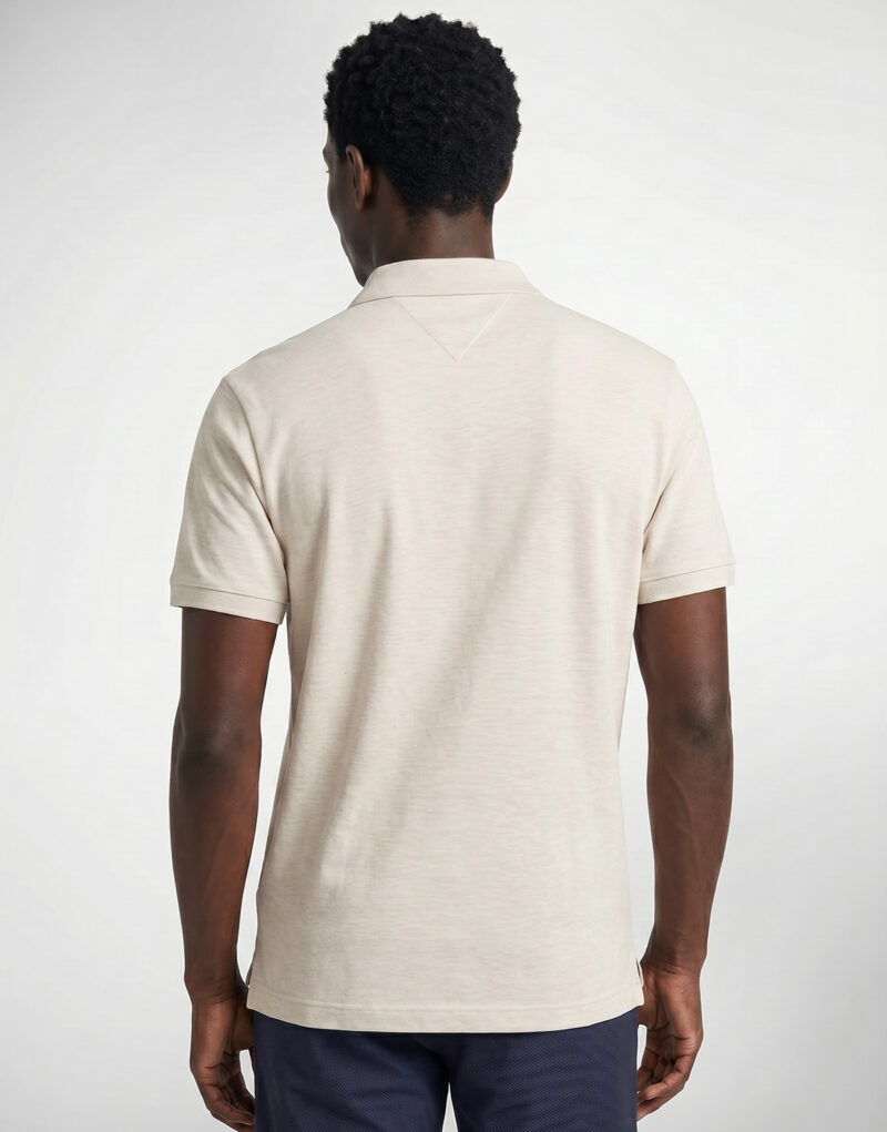 Polo Tommy Hilfiger LIQUID COTTON REG SEASONAL POLO Beige - Polo Uomo - 4