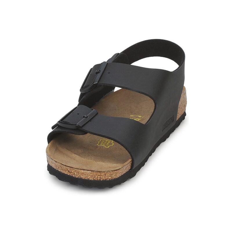 BIRKENSTOCK Milano Birko-flor / Black / Narrow Black Men's Low Sandals - 3