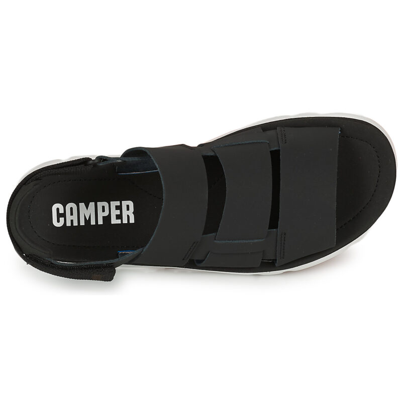 Camper Hello Negro/OrugaS.Negro-Bio Houston Black Men's Low Sandals - 6