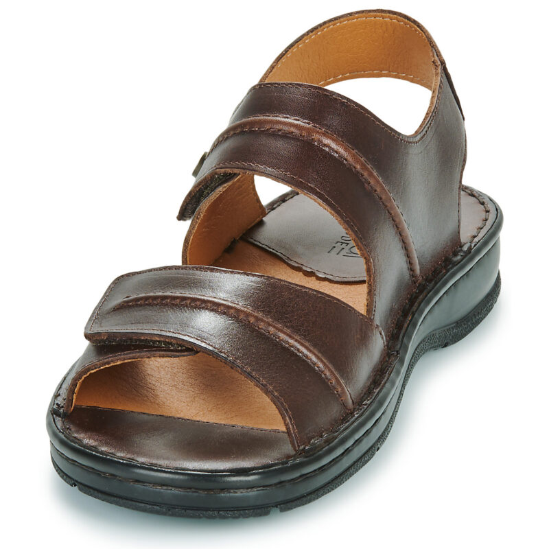 Casual Attitude BELIDOU Braune Herren-Sandalen mit niedrigem Schaft - Gr&ouml;&szlig;e 3