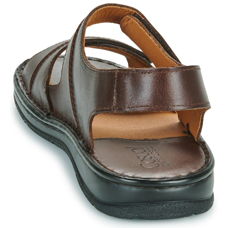 Casual Attitude BELIDOU Braune Herren-Sandalen mit niedrigem Schaft - Gr&ouml;&szlig;e 5