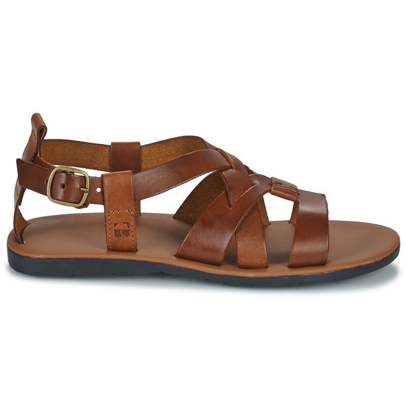 Dream in Green FRAGENELLE Braune Herren-Sandalen mit niedrigem Schaft - Gr&ouml;&szlig;e 2