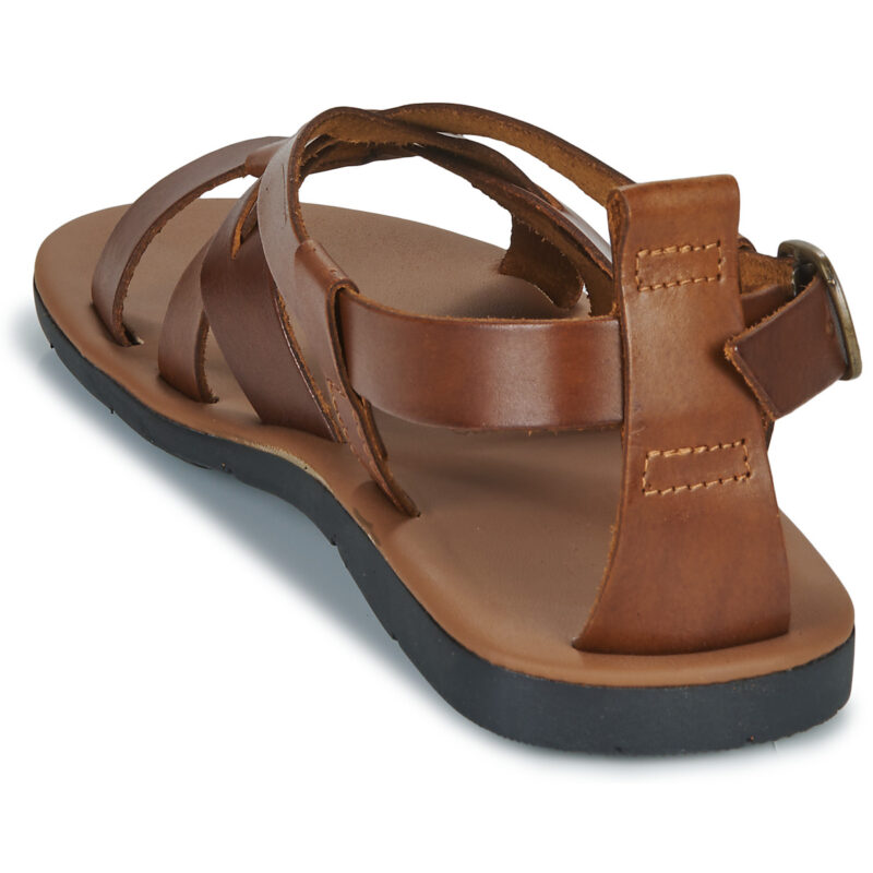 Dream in Green FRAGENELLE Braune Herren-Sandalen mit niedrigem Schaft - Gr&ouml;&szlig;e 5
