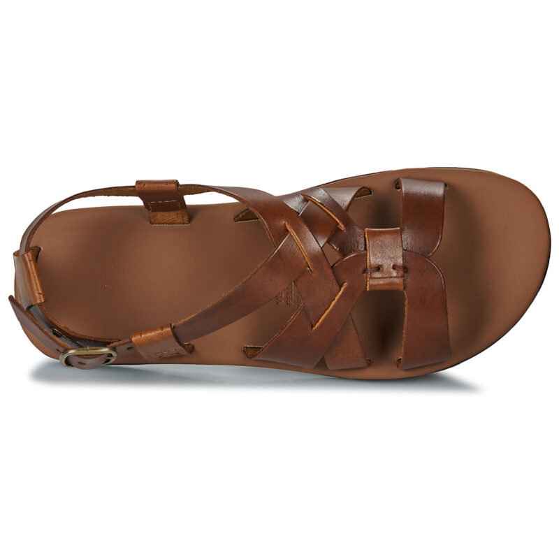 Dream in Green FRAGENELLE Braune Herren-Sandalen mit niedrigem Schaft - Gr&ouml;&szlig;e 6