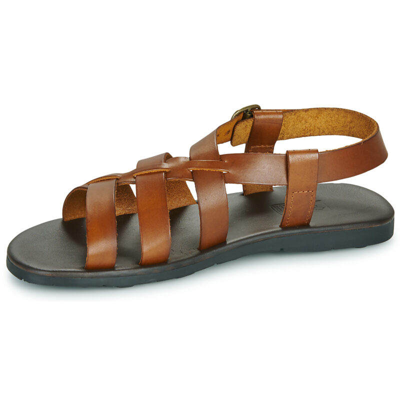Dream in Green QUESELLI Braune Herren-Sandalen mit niedrigem Schaft - Gr&ouml;&szlig;e 4