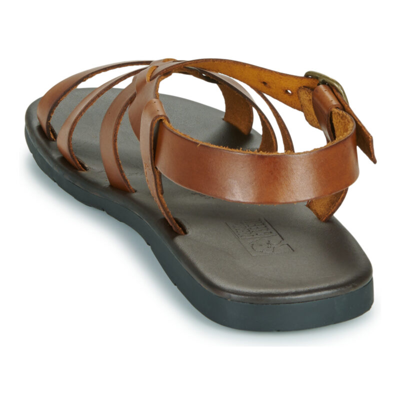 Dream in Green QUESELLI Braune Herren-Sandalen mit niedrigem Schaft - Gr&ouml;&szlig;e 5