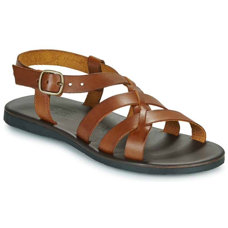 Dream in Green QUESELLI Braune Herren-Sandalen mit niedrigem Schaft - Gr&ouml;&szlig;e 1