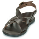 Dream in Green QUESELLO Braune Herren-Sandalen mit niedrigem Schaft - Gr&ouml;&szlig;e 3