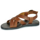 Dream in Green QUESELLO Braune Herren-Sandalen mit niedrigem Schaft - Gr&ouml;&szlig;e 4