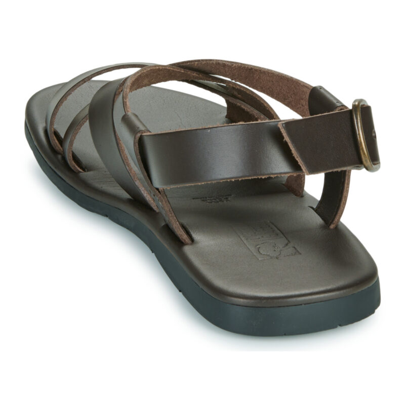 Dream in Green QUESELLO Braune Herren-Sandalen mit niedrigem Schaft - Gr&ouml;&szlig;e 5