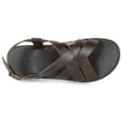 Dream in Green QUESELLO Braune Herren-Sandalen mit niedrigem Schaft - Gr&ouml;&szlig;e 6