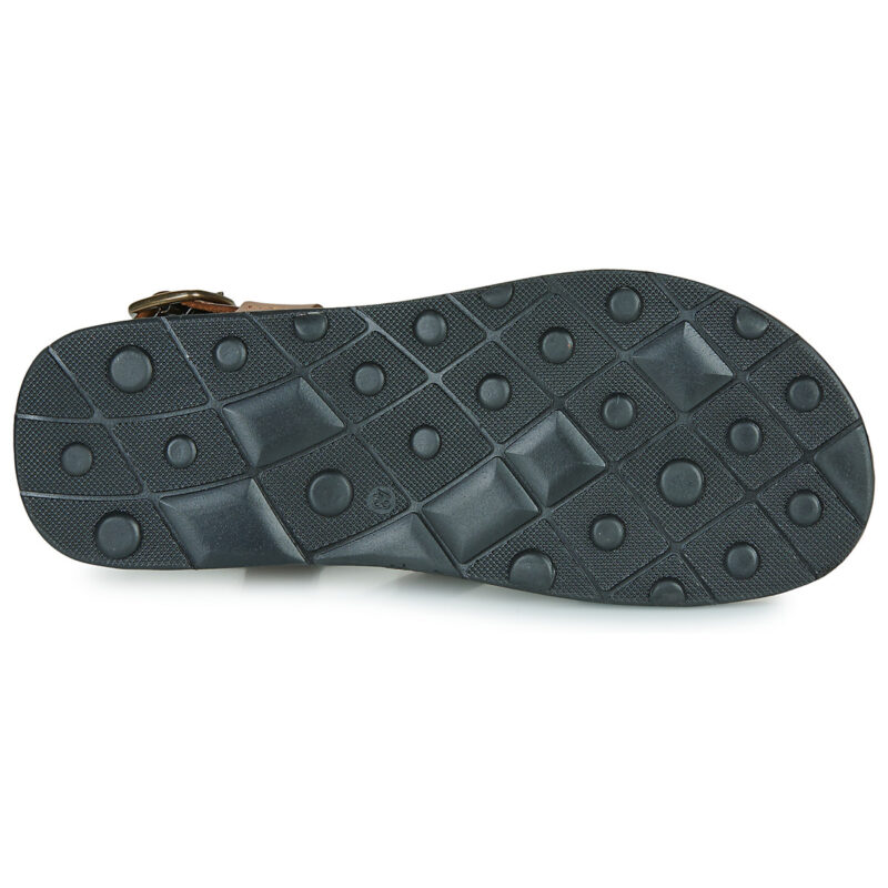 Dream in Green QUESELLO Braune Herren-Sandalen mit niedrigem Schaft - Gr&ouml;&szlig;e 7