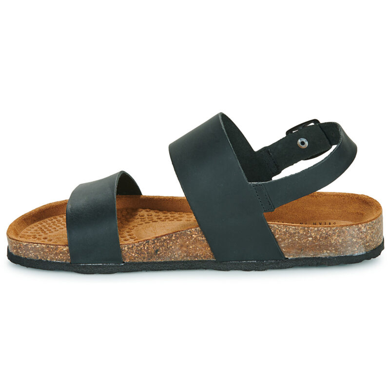 Dream in Green WEINI Schwarze Herren-Sandalen, niedrig - Gr&ouml;&szlig;e 4