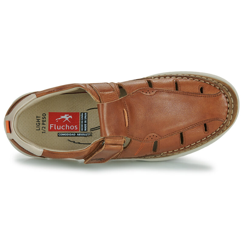 Fluchos KAI S Braune Herren-Sandalen mit niedrigem Schaft - Gr&ouml;&szlig;e 6
