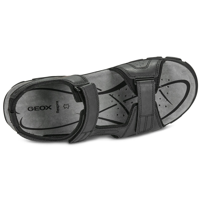 Geox MEN'S SANDAL ROAD Black Low Sandals Men - 6