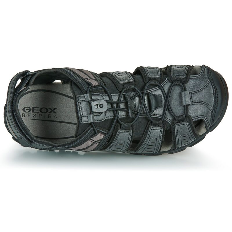 Geox MEN'S SANDAL ROAD Black Low Sandals Men - 6