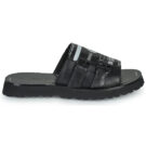 John Galliano SAND Schwarze Herren-Sandalen, niedrig - Gr&ouml;&szlig;e 2