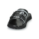 John Galliano SAND Schwarze Herren-Sandalen, niedrig - Gr&ouml;&szlig;e 3