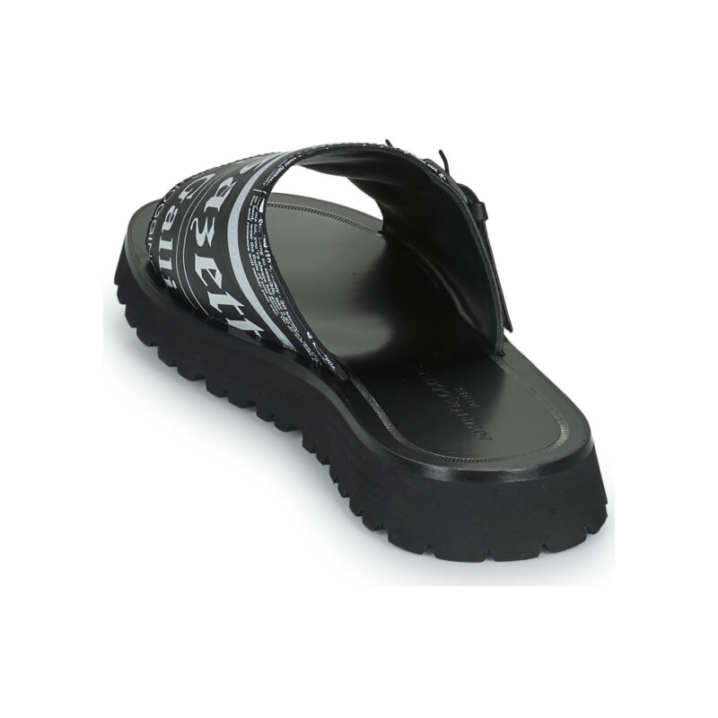 John Galliano SAND Schwarze Herren-Sandalen, niedrig - Gr&ouml;&szlig;e 5