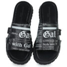 John Galliano SAND Schwarze Herren-Sandalen, niedrig - Gr&ouml;&szlig;e 6