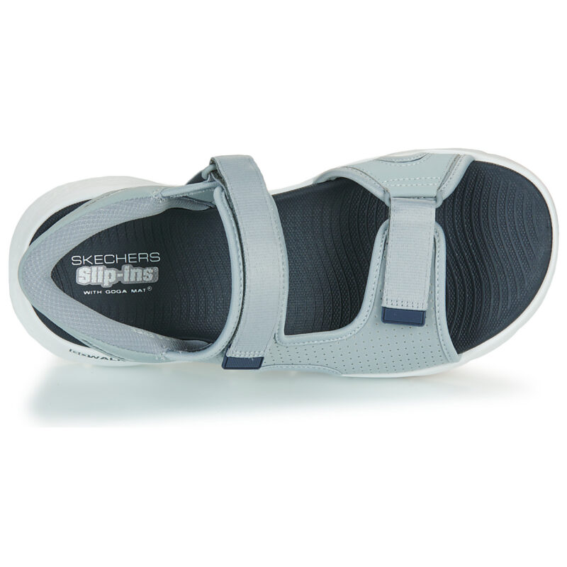 Skechers GO WALK FLEX SANDAL Grey Men's Flat Sandals - 6