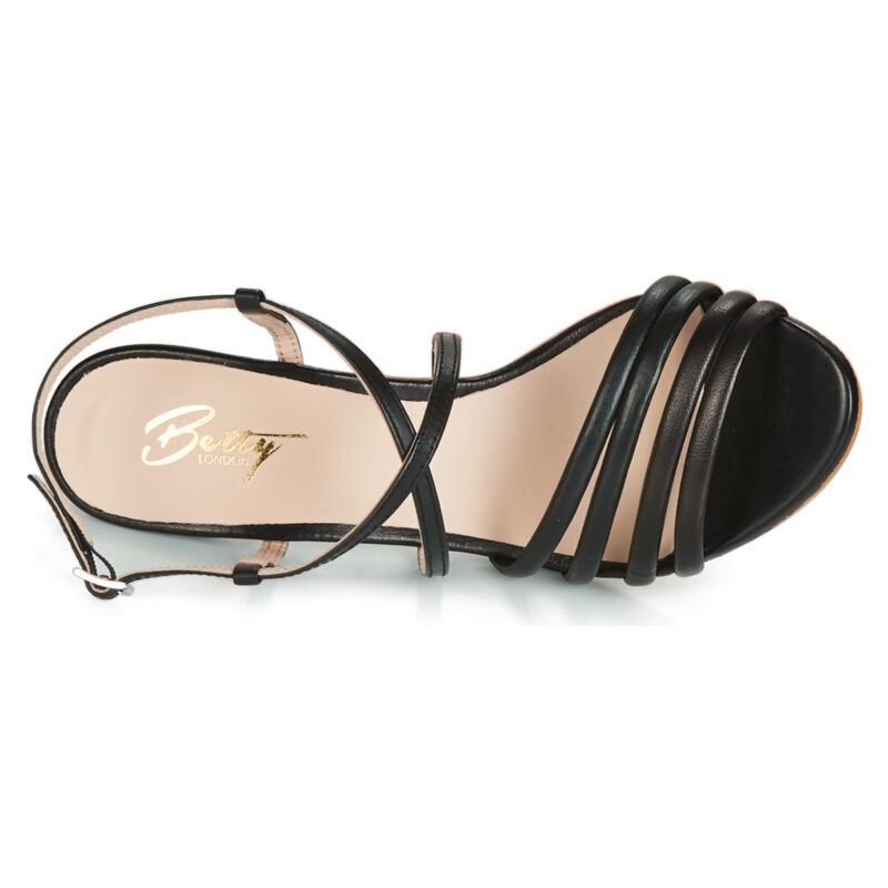 Betty London JIKOTIPE Negro Sandalias de tac&oacute;n Mujer - 6