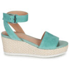 Geox D LIPARI A Green Wedge Sandals Women - 2