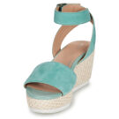 Geox D LIPARI A Green Wedge Sandals Women - 3