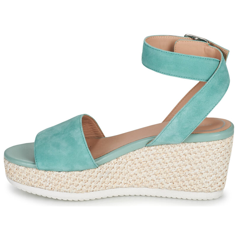Geox D LIPARI A Green Wedge Sandals Women - 4