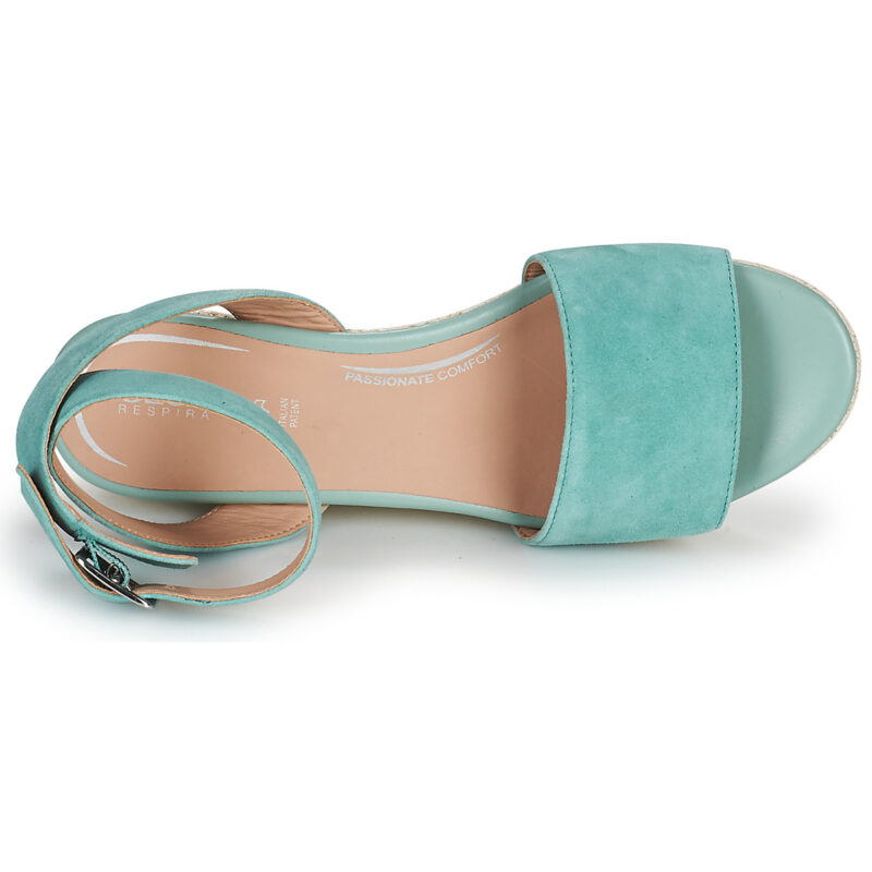 Geox D LIPARI A Green Wedge Sandals Women - 6