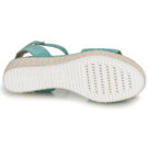 Geox D LIPARI A Green Wedge Sandals Women - 7