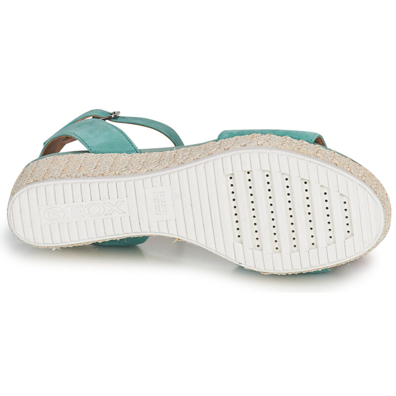 Geox D LIPARI A Green Wedge Sandals Women - 7