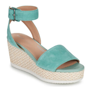 D LIPARI A Green Wedge Sandals