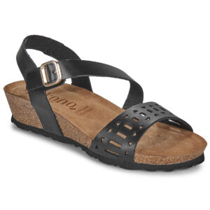 Sandali con zeppa    MONACO  Nero