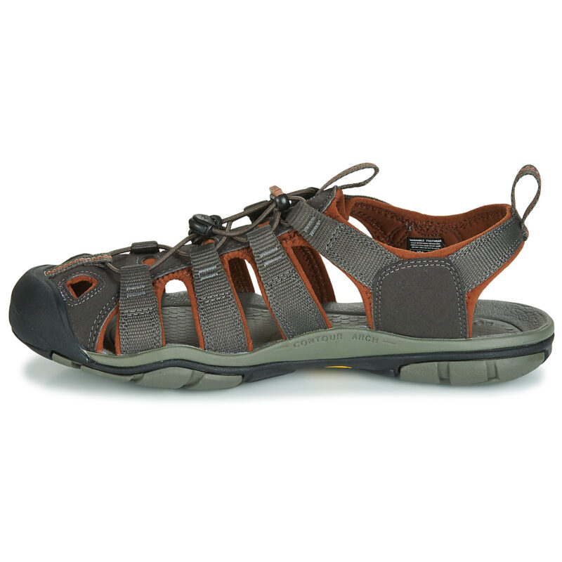 Keen Sandalias Clearwater CNX grises para hombre - Talla 4