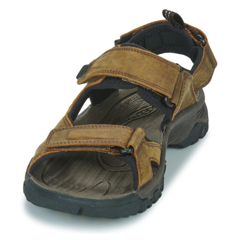 Keen Sandalias TARGHEE III de punta abierta, color marr&oacute;n, para hombre - Talla 3