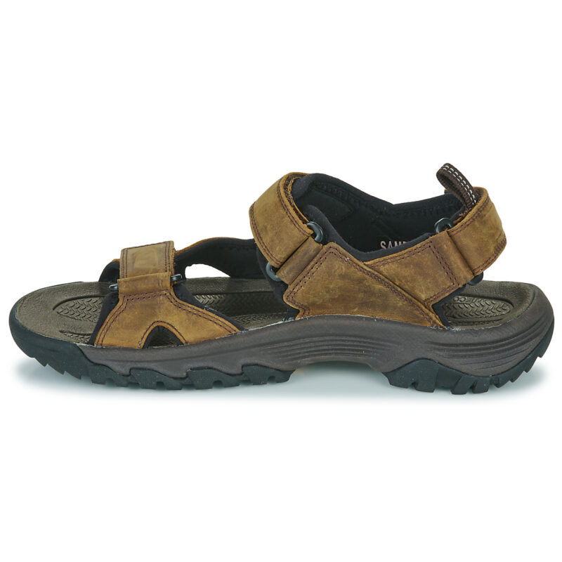 Keen Sandalias TARGHEE III de punta abierta, color marr&oacute;n, para hombre - Talla 4