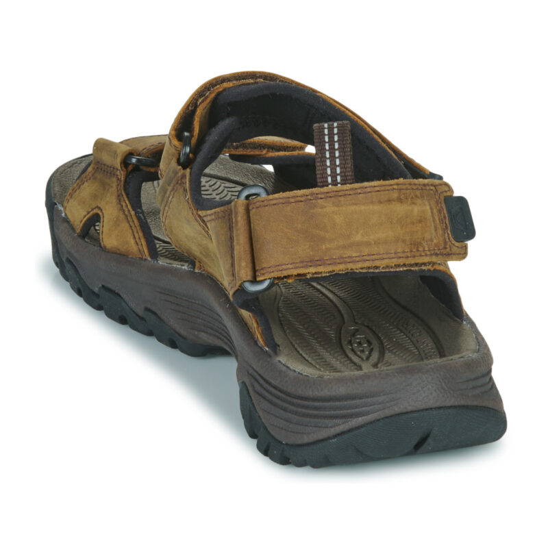 Keen Sandalias TARGHEE III de punta abierta, color marr&oacute;n, para hombre - Talla 5
