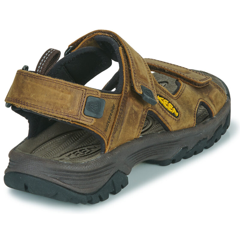 Keen Sandalias TARGHEE III de punta abierta, color marr&oacute;n, para hombre - Talla 1