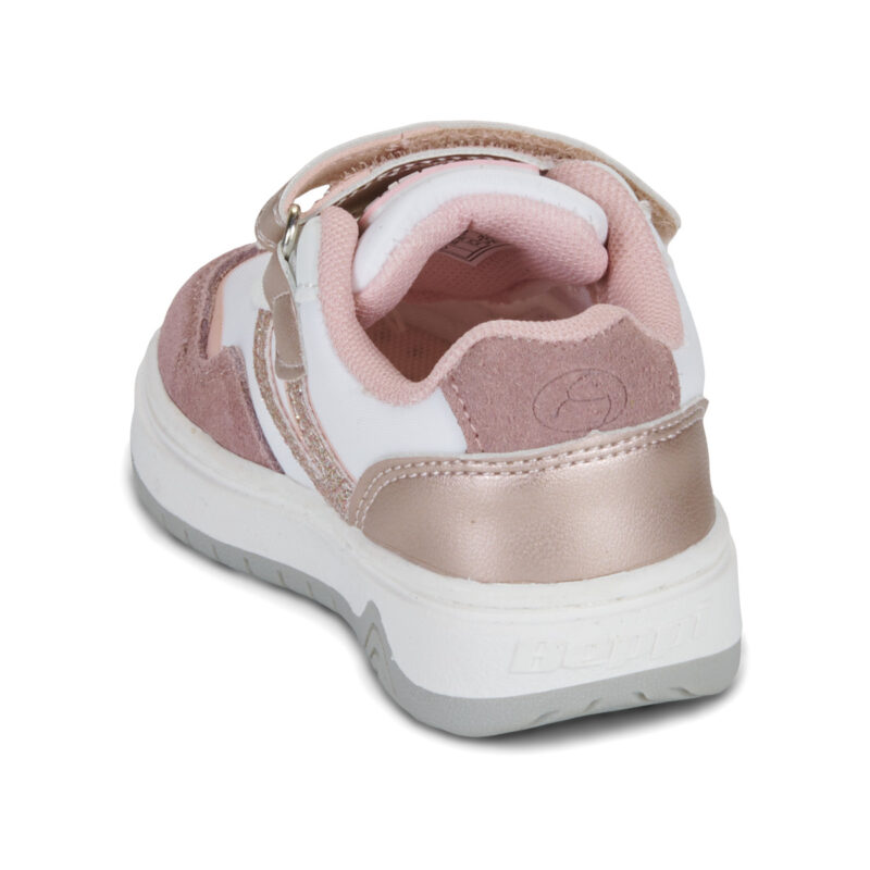 BEPPI 2214621-WHITE-PINK Bianco Sneakers Bambina - 5