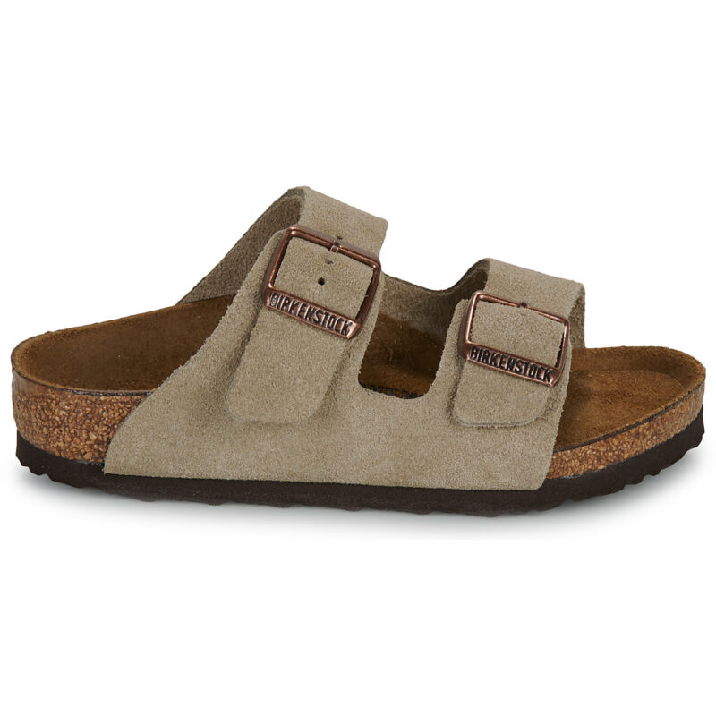 Zapatillas de ni&ntilde;a BIRKENSTOCK Arizona Kids de ante/topo/beige estrecho - 2