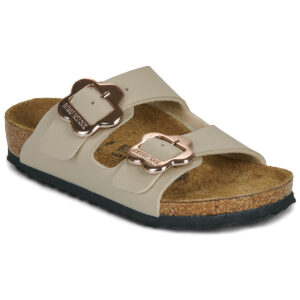 Scarpe bambini ragazza BIRKENSTOCK  Arizona Kids Flower Buckle  Beige BIRKENSTOCK 4067707382392